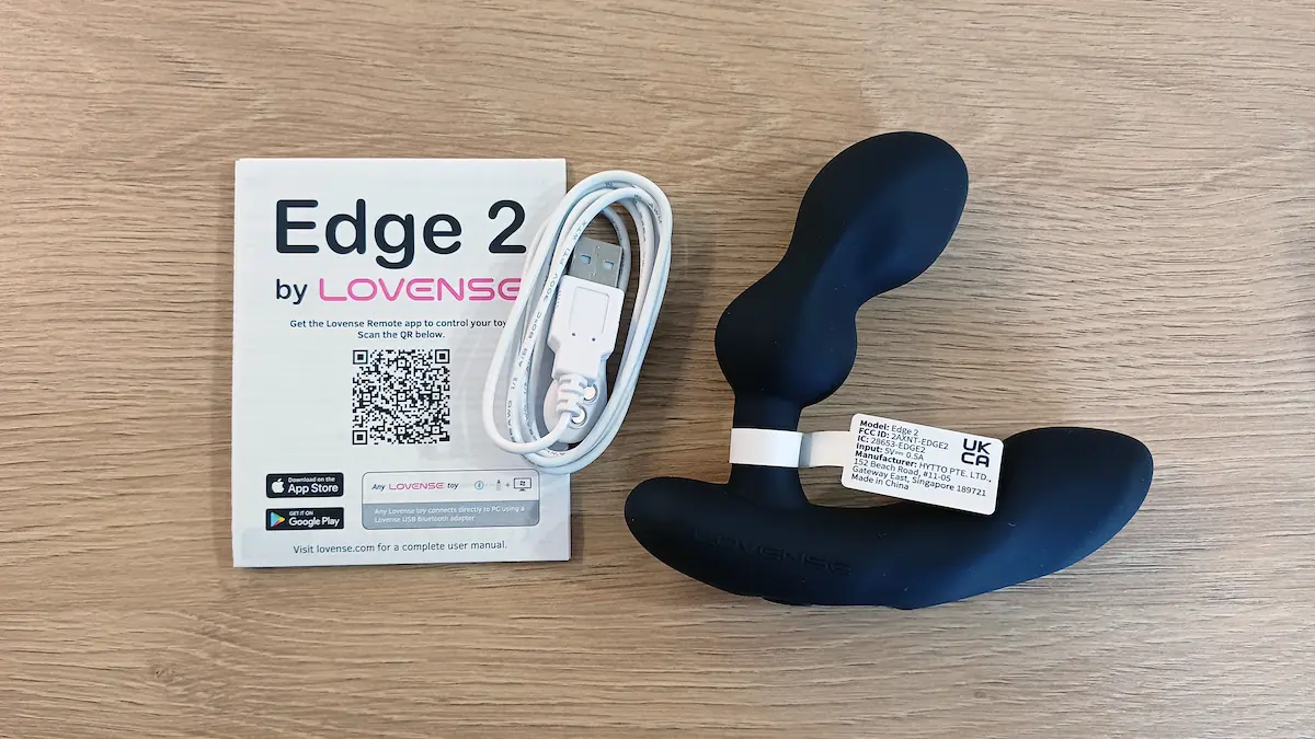 Contenu de la boîte du Lovense Edge 2
