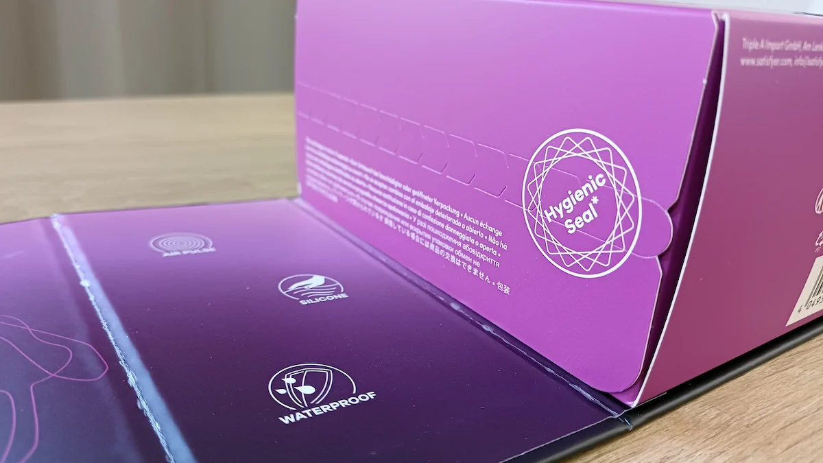 Sceau d’hygiène sur l’emballage du Satisfyer Penguin
